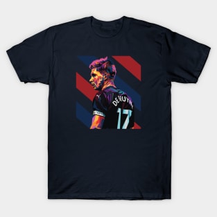 Kevin De Bruyne In Wpap Pop Art Colorfull T-Shirt